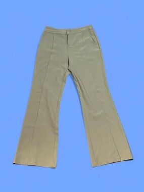 Beige Flared Trousers